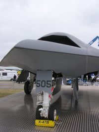 505 @ EGLF - USAF drone (mock-up) exhibited at Farnborough - by Simon Palmer