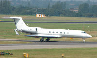 VP-BKZ @ EGBB - Gulfstream V taxies out from its Birmingham (UK) base - by Terry Fletcher