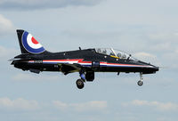 XX325 @ EGXW - For the 2008 season the RAF solo display Hawk is flying in a colour scheme that commemorates 90 years RAF. - by Joop de Groot