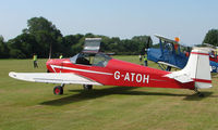 G-ATOH - Druine D.62B Condor - a visitor to Baxterley Wings and Wheels 2008 , a grass strip in rural Warwickshire in the UK - by Terry Fletcher