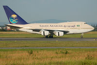 HZ-AIF @ LOWW - Saudi Arabian Royal Flight Boeing 747SP in vienna - by Basti777