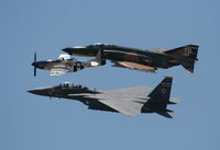 N351DT @ MCF - Crazy Horse II in formation with F-4 and F-15 - by Florida Metal