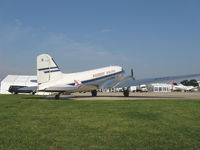 N44V @ OSH - 1942 Douglas DC-3, two P&W R-1830 recip. engines, in livery of Piedmont Airlines - by Doug Robertson