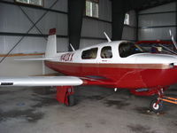 N40XX @ 2B3 - N40XX Mooney In Hanger - by Tyrel Haveman