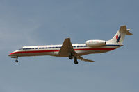N855AE @ DFW - American Eagle landing runway 18R at DFW
