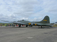 G-BEDF @ EGSU - Boeing B-17G/Duxford (Sally B) - by Ian Woodcock