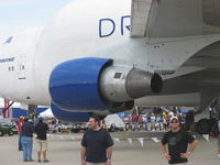 N249BA @ OSH - Boeing 747-409 DREAMLIFTER, four Turbofans, engine cowl - by Doug Robertson