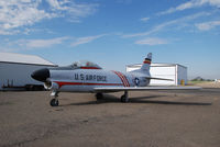 53-841 @ KONO - Sabre Parked at Ontario Airport.  Part of the Merle Maine collection - by Bluedharma