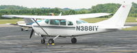 N3881Y @ KDAN - 1964 Cessna 210D in Danville Va. - by Richard T Davis