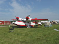 N744G @ OSH - 1944 Grumman G-44 WIDGEON, two Lycoming GO-435 C&D for original Ranger 6-440C5 200 Hp in-lines - by Doug Robertson