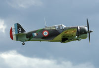 G-CCVH @ EGSU - This Curtiss Hawk is the only French WW2 era that is airworthy at the moment. - by Joop de Groot