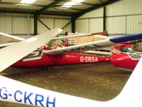 G-DBSA @ X3SI - SLINGSBY T51 DART, Seighford Airfield - by chris hall