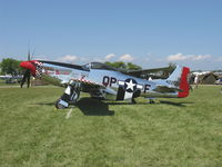 N68JR @ OSH - 1944 North American(Aero Classics) P-51D 'Sweet Revenge', Packard Rolls V-1650 - by Doug Robertson