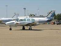 N961CA @ VIS - Ameriflight 1975 Piper PA-31-350 away from her home base at OAK and on the ramp @ Visalia, CA - by Steve Nation