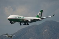 B-16403 @ VHHH - EVA Air approaching runway 25R - by Michel Teiten ( www.mablehome.com )