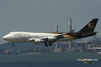 N573UP @ VHHH - UPS Cargo arriving at Hong Kong - by Michel Teiten ( www.mablehome.com )