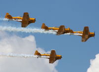 C-FRZW @ YIP - Formation of Canadian Harvards - by Florida Metal