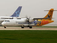 G-BXTN @ EGCC - Aurigny Air Services - by chris hall