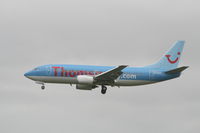 G-THOP @ EBBR - arrival of flight TOM8951 to rwy 25L - by Daniel Vanderauwera