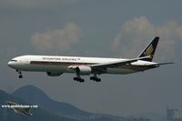 9V-SYB @ VHHH - Singapore Airlines approaching runway 25R - by Michel Teiten ( www.mablehome.com )