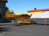 N901CC @ SAC - Float-equipped 1999 PiperCub Crafters PA-18-150 @ Sacramento Exec Airport, CA - by Steve Nation