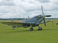 G-ASJV @ EGSU - Spitfire LF.IXC/Duxford - by Ian Woodcock