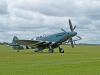 F-AZJS @ EGSU - Spitfire PR.XIX/Duxford (PS890) - by Ian Woodcock