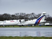 EC-KJA @ EGPH - An intresting visitor to EDI was this Swiftair ATR-72,in for maintainance - by Mike stanners