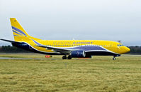 F-GIXH @ EGPH - Airpost europe B737 Arriving at EDI On a rugby charter flight - by Mike stanners