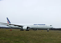 F-GSQR @ EGPH - Air france B777 On its first visit to Edinburgh airport - by Mike stanners