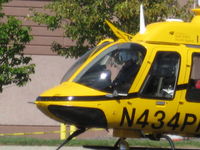 N434PH @ KIND - Bell 407 close up of aircraft nose - by Dr. Ron Weiss
