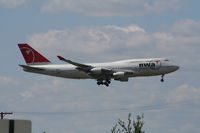 N668US @ DTW - Northwest 747-400 - by Florida Metal