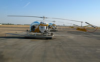 N5102L @ MIT - Inland Crop Dusters 1967 Bell 47G-4A sprayer @ Shafter, CA - by Steve Nation