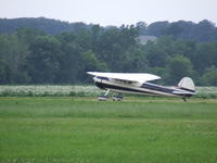 N9885A @ D52 - Landing at Geneseo. - by Terry L. Swann