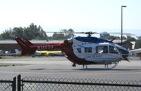 N145SU @ PAO - Stanford LIFE FLIGHT medivac 2006 Eurocopter Deutschland Gmbh MBB-BK 117 C-2 @ Palo Alto, CA - by Steve Nation