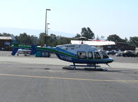 N199F @ PAO - 2003 Bell 407 powering up @ Palo Alto, CA - by Steve Nation
