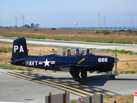 N666 @ PAO - Beech T-34A PA-666 as Navy taxying @ Palo Alto, CA - by Steve Nation