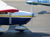 N1988M @ PAO - Close-up of 1976 Cessna 182P running-up engine @ Palo Alto, CA - by Steve Nation