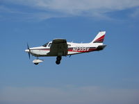 N2395V @ PAO - 1985 Piper PA-28-181 landing @ Palo Alto, CA - by Steve Nation