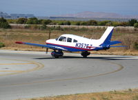 N3576J @ PAO - 1979 Piper PA-28-181 holding for take-off instructions @ Palo Alto, CA - by Steve Nation