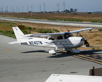 N2407N @ PAO - 2007 Cessna 172S taxying @ Palo Alto, CA - by Steve Nation