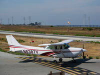 N6387V @ PAO - 1980 Cessna 172RG taxying @ Palo Alto, CA - by Steve Nation