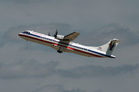 N498AT @ DFW - American Eagle departing runway 36R at DFW