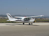 N6834R @ CMA - 1966 Cessna T210G TURBO CENTURION, Continental TSIO-520-C 285 Hp, taxi - by Doug Robertson
