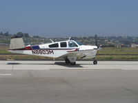 N8803M @ CMA - 1964 Beech S35 BONANZA, Continental IO-520-B 285 Hp, taxi - by Doug Robertson