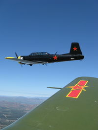 N9278F - Formation flight. The CJ-6A guys were the Formation Flight School winners at PTV in 2008. R I P, ERNIE. - by Doug Robertson