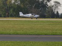 N532XL @ DLZ - Landing RWY 28 at Delaware, Ohio - by Bob Simmermon