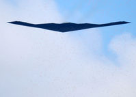 90-0041 - B-2 Stealth Bomber Spirit of Hawaii flies over the Denver stadium. Balloons abound everywhere. - by Bluedharma