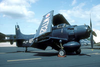 WT121 @ EGDY - This Skyraider was rolled outside from the museum store for the 1993 air day. Now it is part of the great carrier experience. - by Joop de Groot