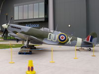 TE527 @ EGSU - Replica Spitfire painted as TE527 / DUX of 134th Czech Fighter Wing. - by Chris Hall